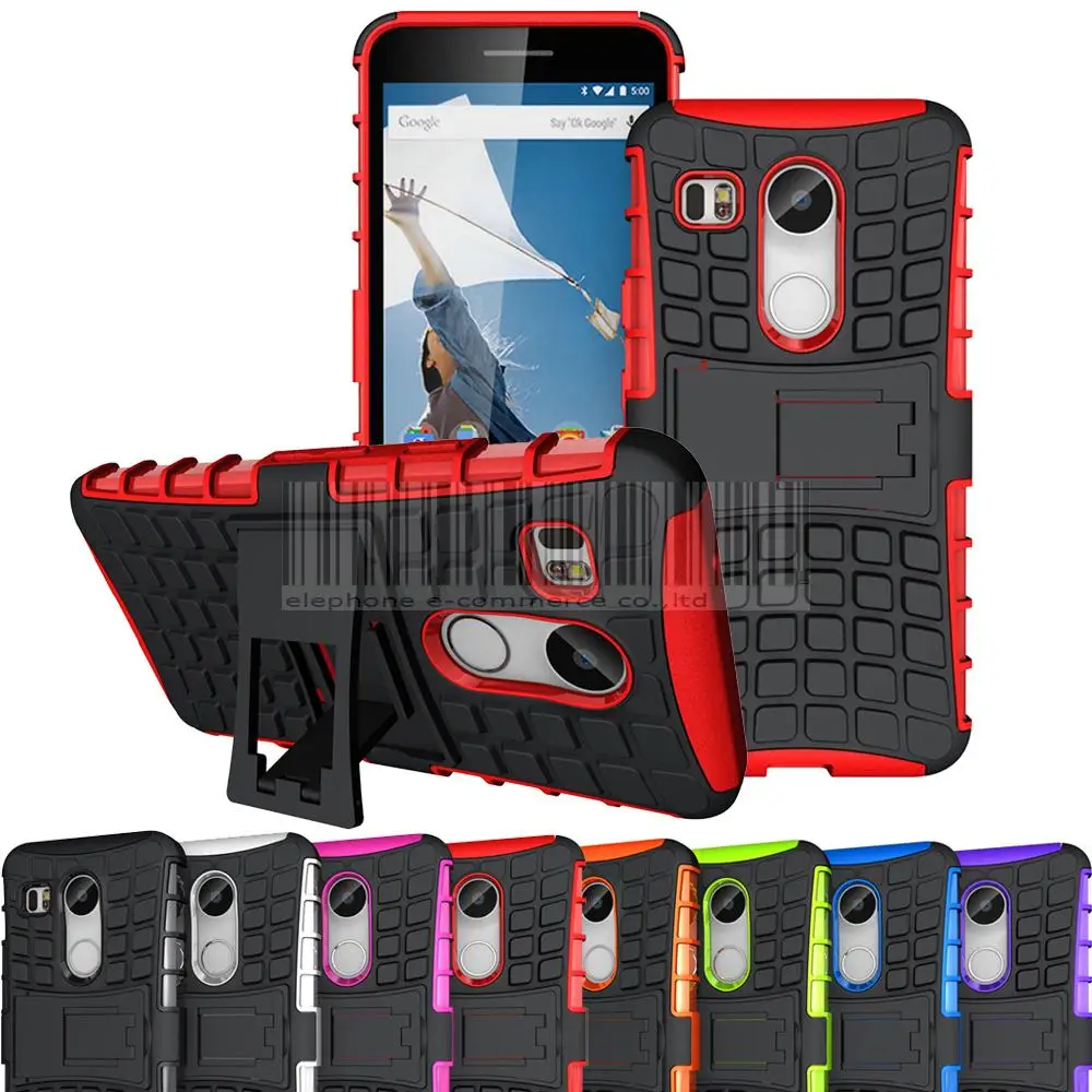 Armor Case For LG Google Nexus 5x 2015 Hybrid Shockproof Impact Protective With Kickstand Hard Shell Phone Cover |