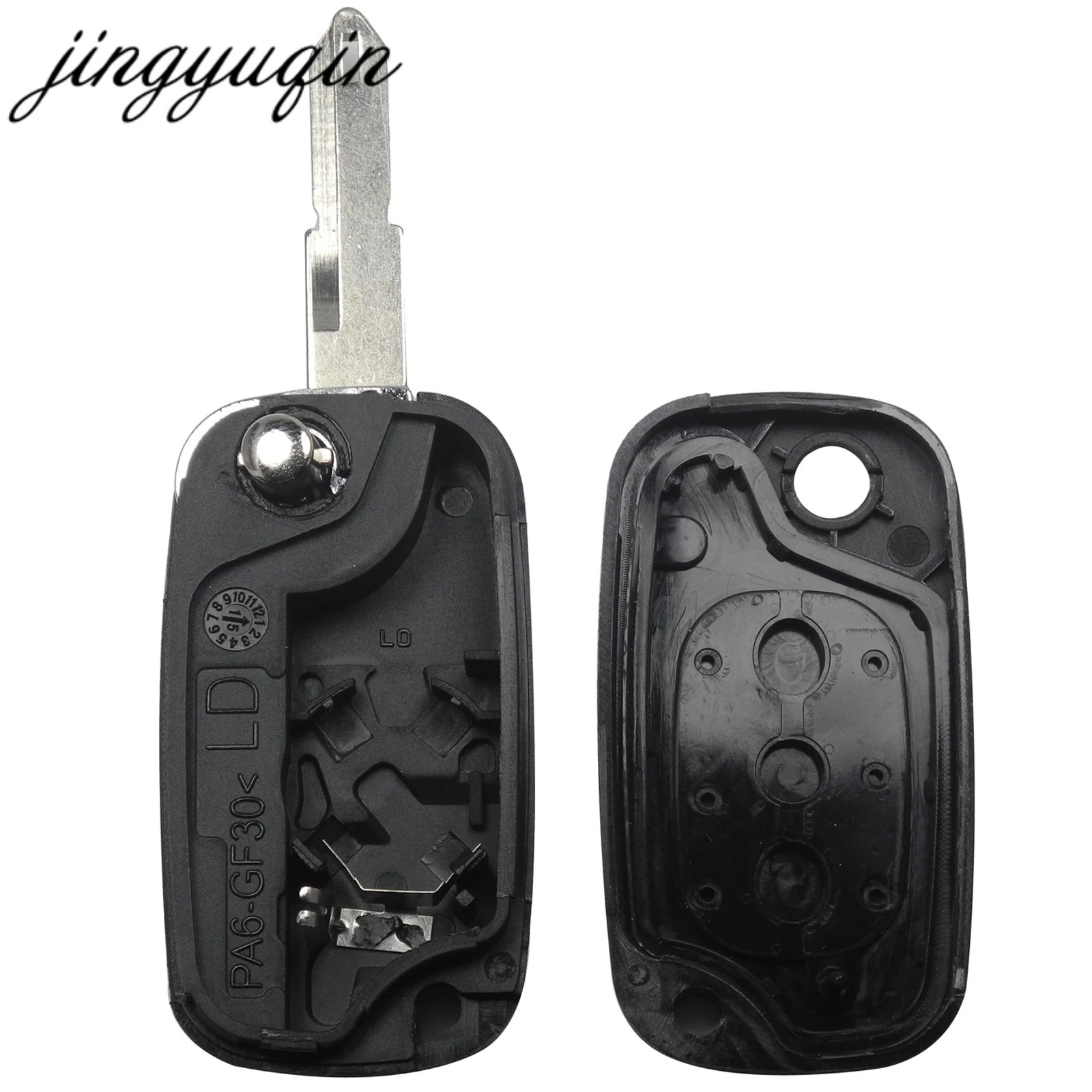 Чехол jingyuqin для Renault Logan Clio Vivaro Master Trafic Kangoo Megane laguna 3 кнопки|Ключ от авто| |