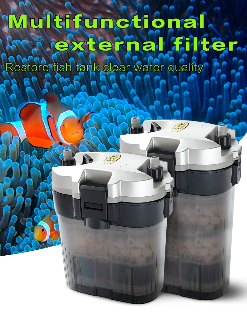 AA 300/360 внешняя фильтрация бочка для аквариума немой низкое потребление большой емкости предфильтр с фильтрующим материалом