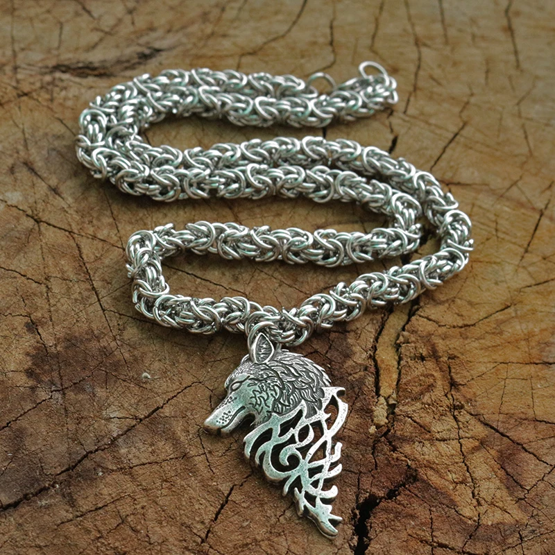 Крест крылья языческая подвеска талисман древнее серебро мужчины ожерелье с нержавеющей стали Archangel защиты ювелирных изделий