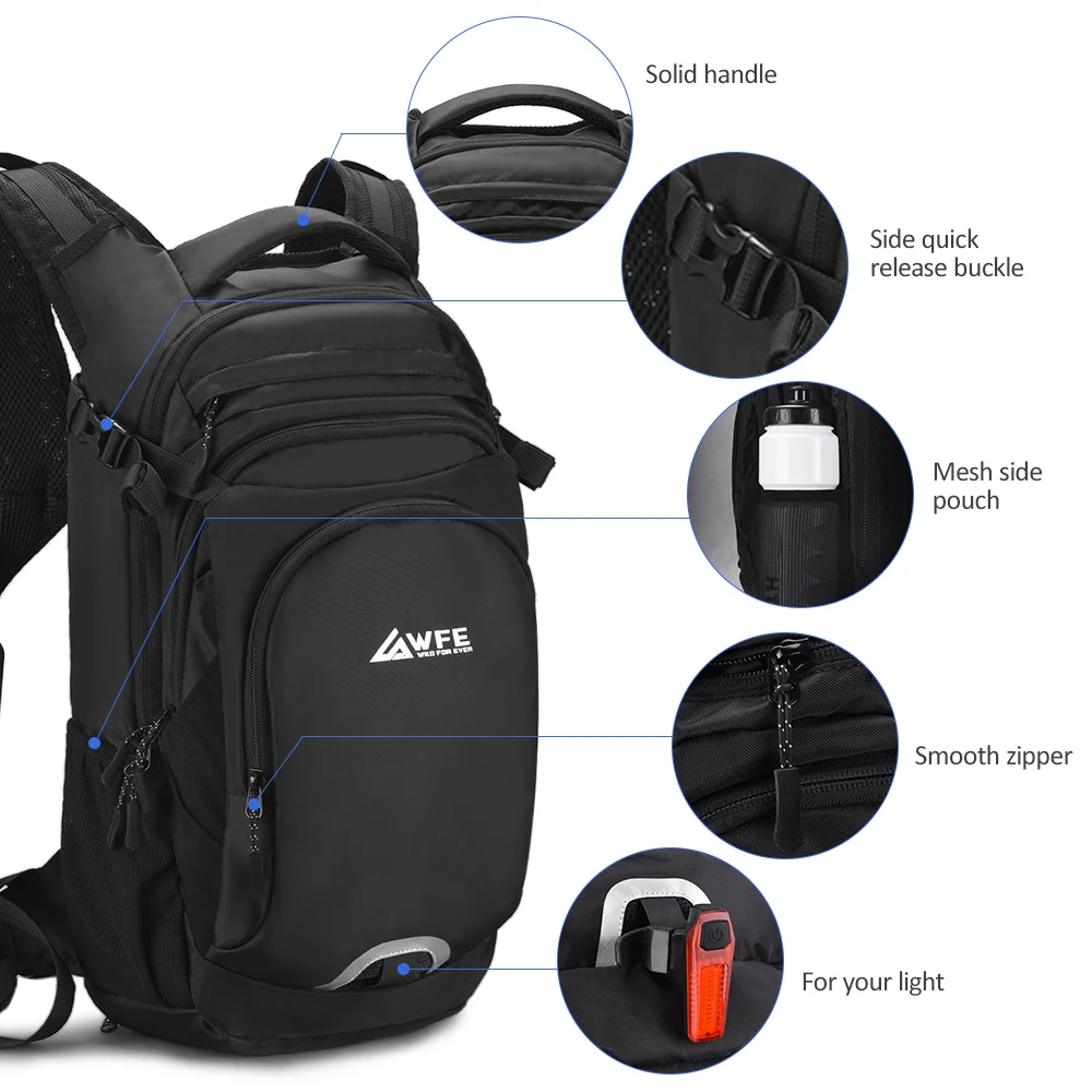 Clearance 18L Cycling Backpack Hydration Pack Breathable Daypack for Hiking Camping Running Marathon Hydration Backpack with Rain Cover 4 Clearance 18L Cycling Backpack Hydration Pack Breathable Daypack for Hiking Camping Running Marathon Hydration Backpack with Rain Cover 4