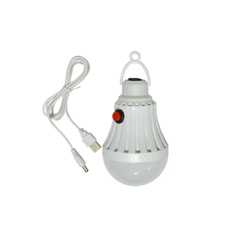 

JLAPRIRA Rechargeable Emergency 5V Led Bulb 9W 12W On/Off Switch Hanging Bulb Useful Energy Saving Portable Light
