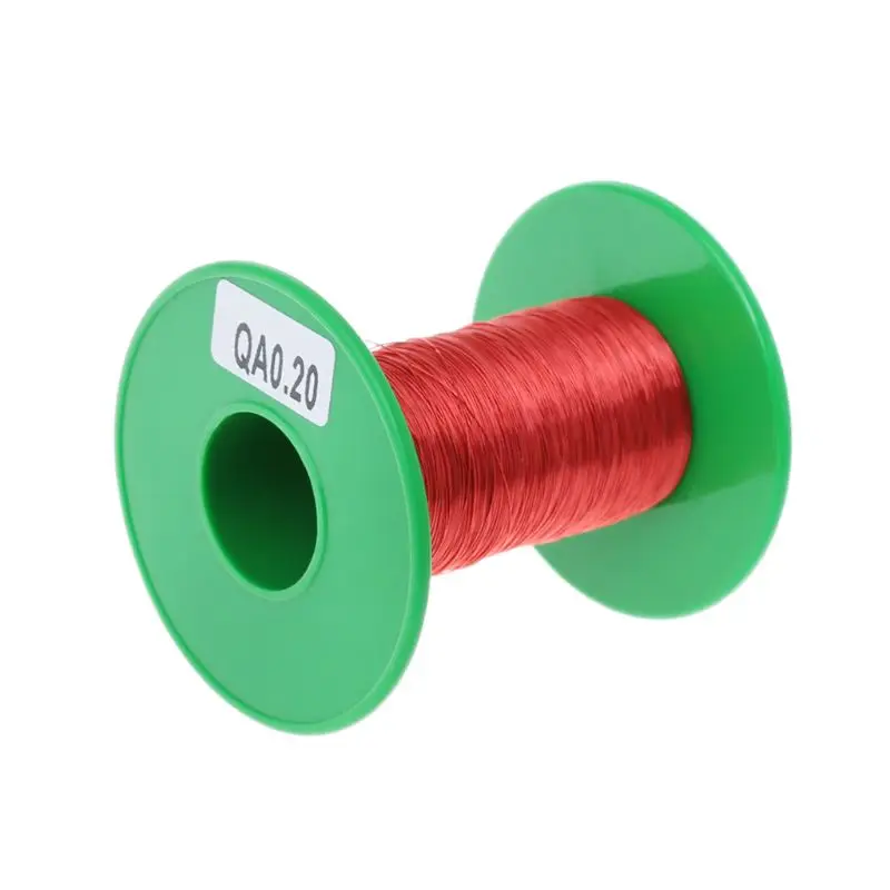 

100m QA Polyurethane Enameled Copper Wire 0.2mm Welding Wires Coil Winding