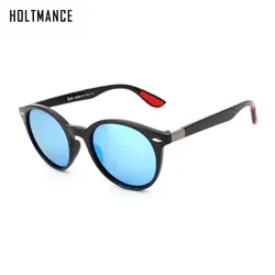 Стильные круглые поляризационные солнцезащитные очки ретро фирменный дизайн мужские женские очки большие круглая оправа UV400 вождения