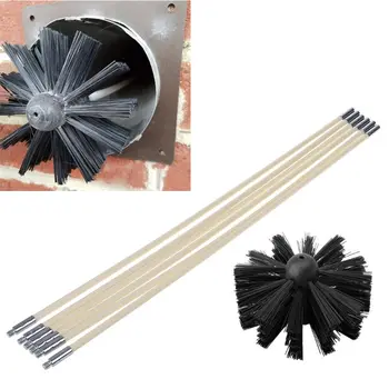 

Nylon Cleaning Brush with Long Handle Chimney Pipe Brush Cleaner Tool Chimney Boiler Brush Dryer Pipe Cleaning Tool