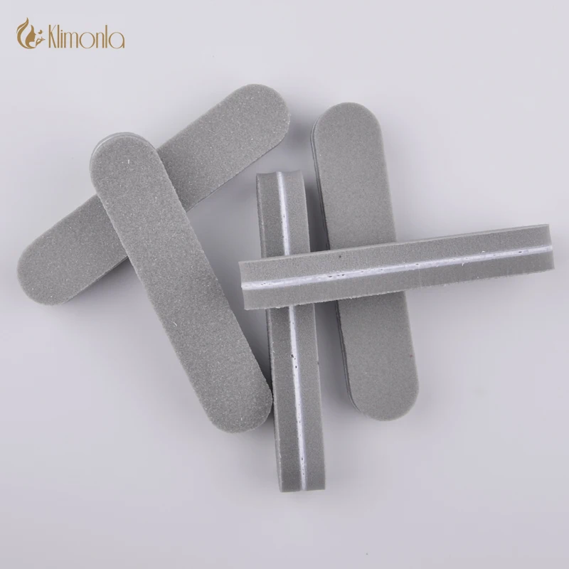 

20Pcs/Lot Mini Nail Files Buffer 100/180 Gray Diamond Sponge Buffering Finger Nail Tips Polished Nail File 9*2cm Nail Tools
