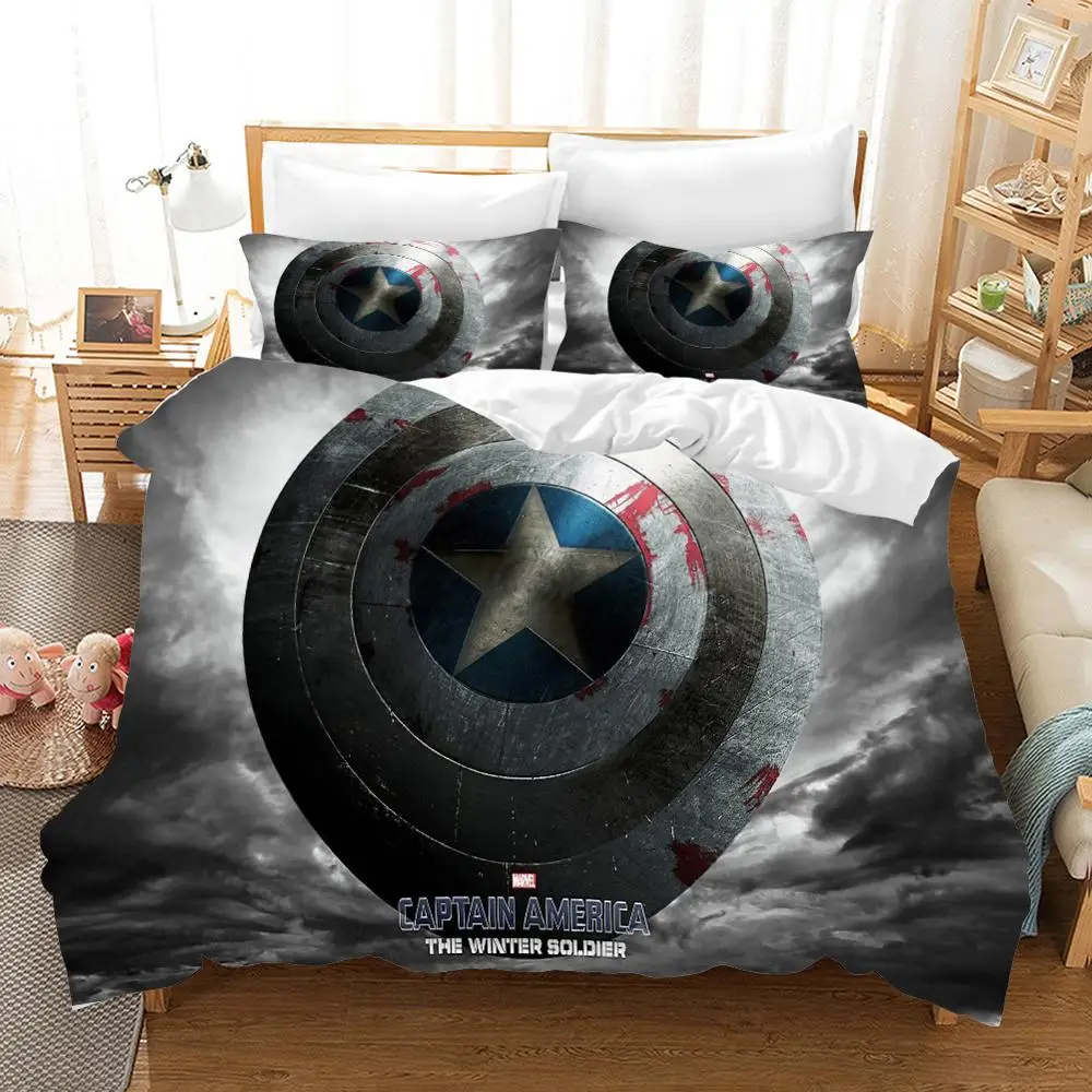 

3D The Avengers Duvet Cover set Soft Bedding set High quality Bed set Pillowcase Queen King Part 1