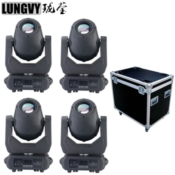 

Free Shipping With Flightcase 4pcs/lot Gobos 150W LED Moving Head Light With Zoom Function Dj Disco Xmas Bar Stage Lighting