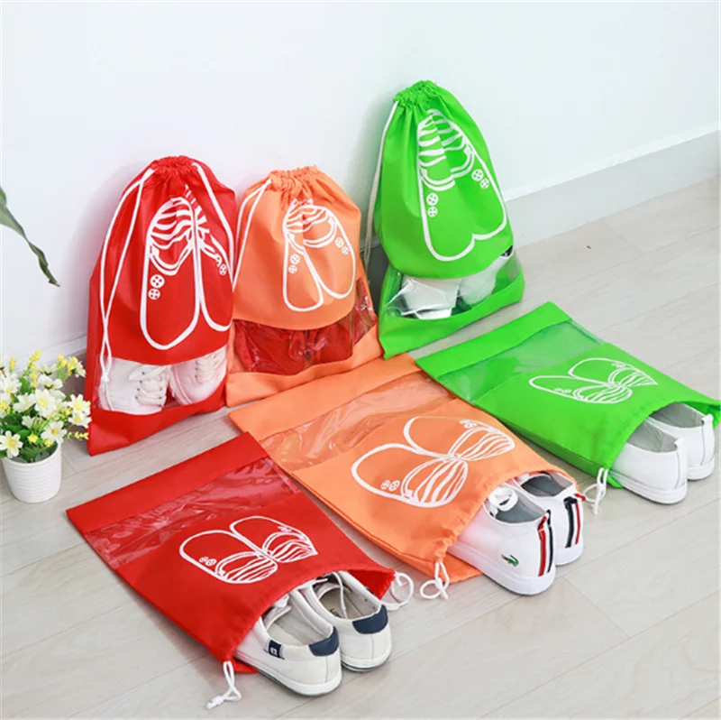 

2 Sizes Waterproof Shoes Bags Pouch Women Travel Bag Portable Drawstring Bag Packing Organizer for Men journay Organizador bag