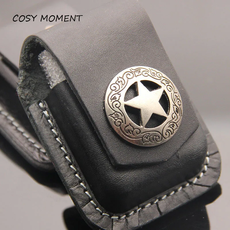 Компактный мужской чехол COSY MO для Zippo кожаный ручной работы зажигалки