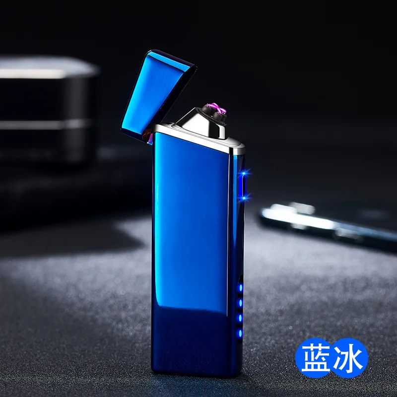 USB Перезаряжаемый дуговой плазменный ветрозащитный светильник er сигарет для курения светодиодный светильник с дисплеем питания Электрический светильник ers подарок для мужчин - Цвет: 4