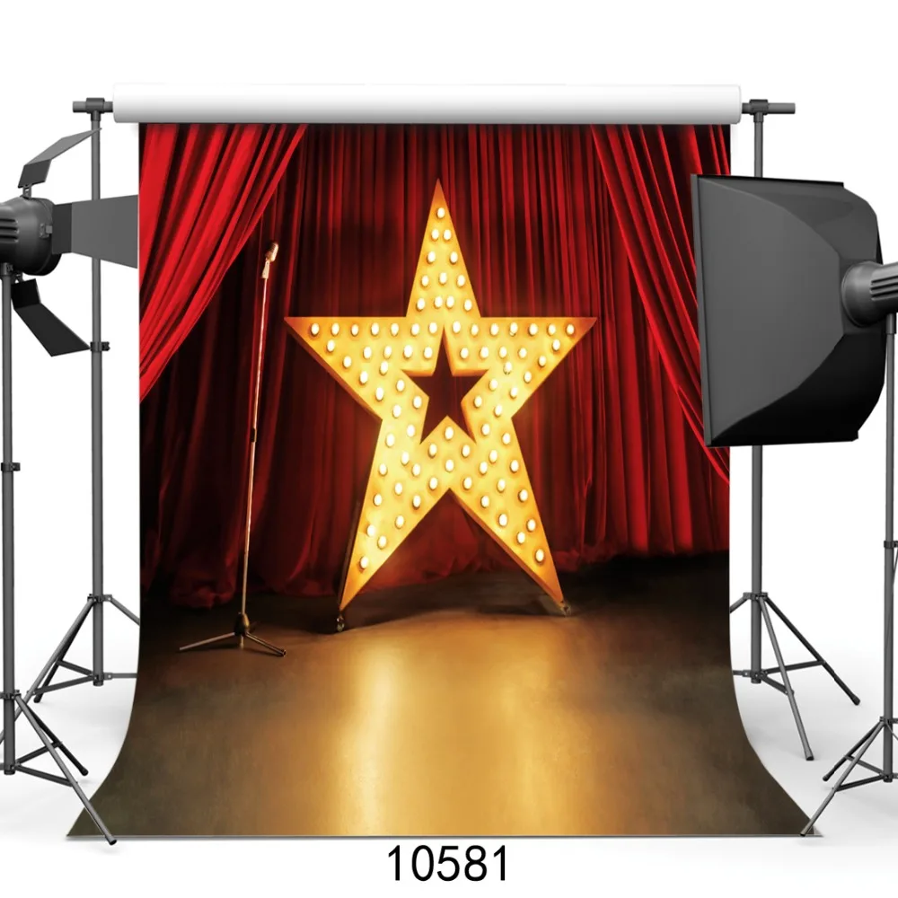 Звезда светильник сценический фон для фотосъемки Photo Booth Виниловый студийной