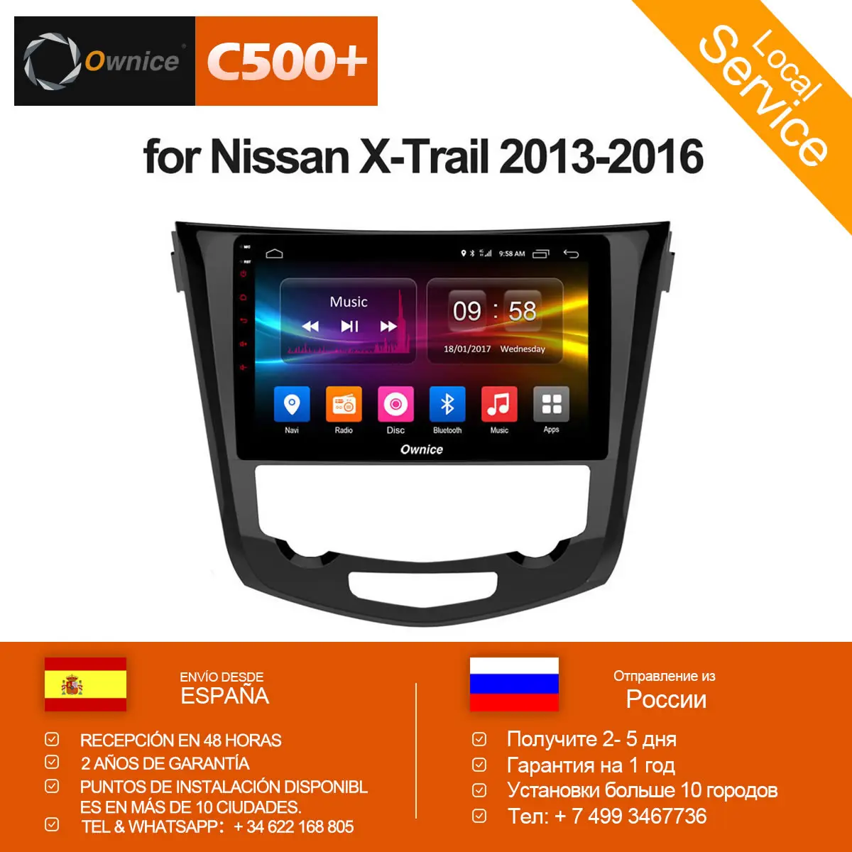

Ownice K1 K2 10.1'' Octa Core Android 8.1 32G Car radio GPS Navi Player Car Stereo for Nissan X-Trail 2013 2014 2015 2016