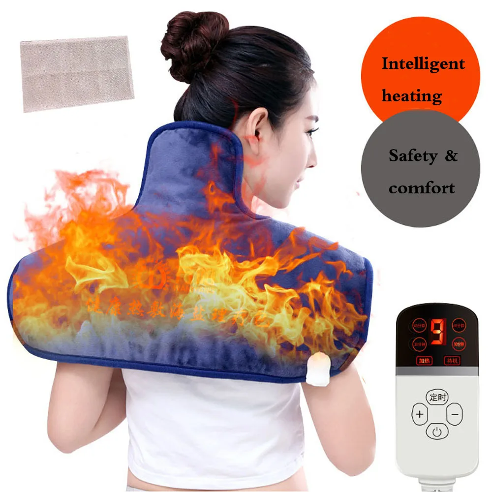

Electric Moxibustion Shawl Neck Cervical Shoulder Heating Pad Cervical Heating Blanket Multiple Protect for Shoulder neck pain