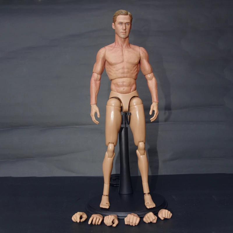 

1/6 Head Carving Model Soldier Ryan Gosling Muscle Muscle Body Suit Multi-hand Rotating Humanoid Realistic Fine Toys Supplies
