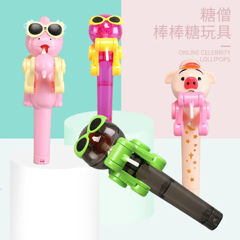 

Lollipop Holder Decompression Toys Store candy Personality Toys Lollipop Robot decompression candy dustproof toy gift