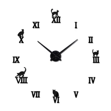 2017 large decorative font b wall b font font b clocks b font brief design diy