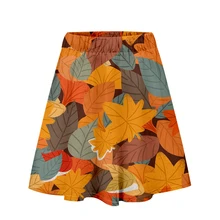 Юбка с листом и природой в стиле Харадзюку, повседневная,, новая, стильная, популярная, новая, сексуальная, женская, повседневная, горячая Распродажа, модные юбки