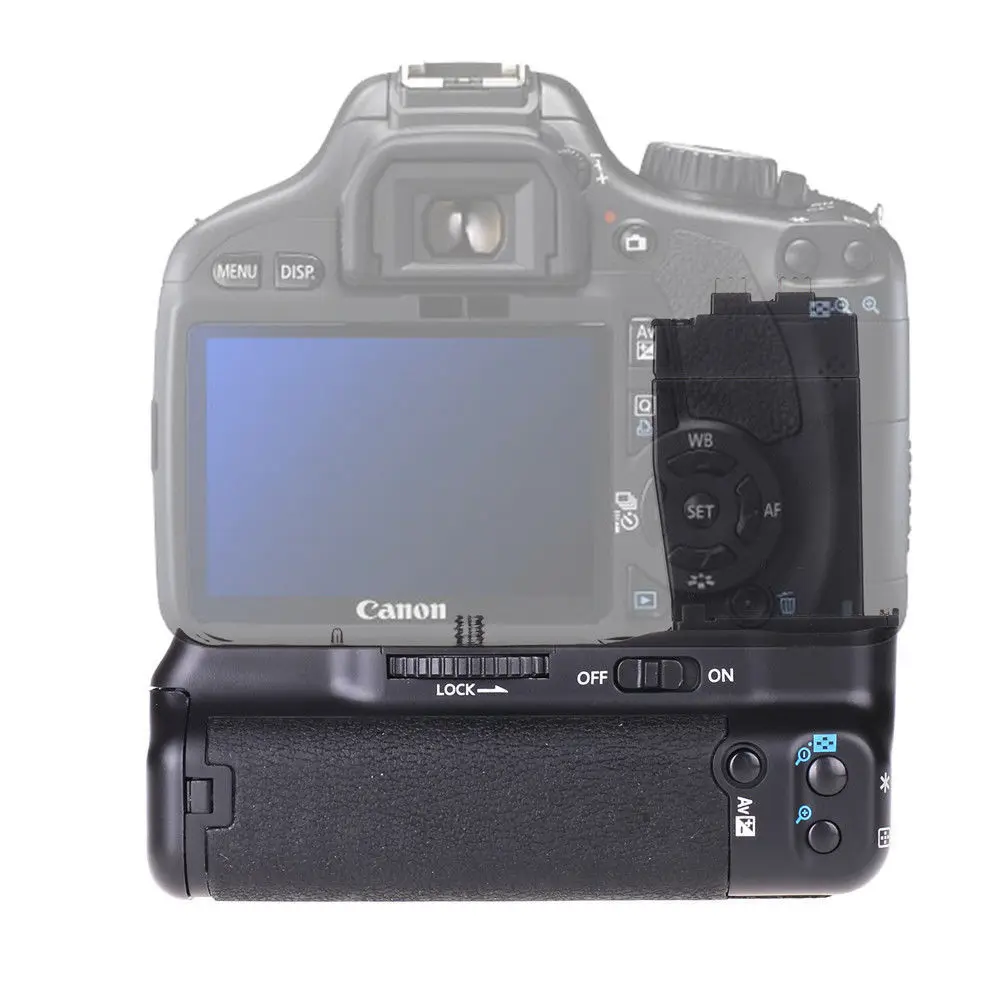 Pro Battery Grip JINTU for Canon EOS 550D 600D 650D Rebel T2i T3i T4i DSLR Camera as BG-E8 LP-E8 Vertical shutter Grip holder