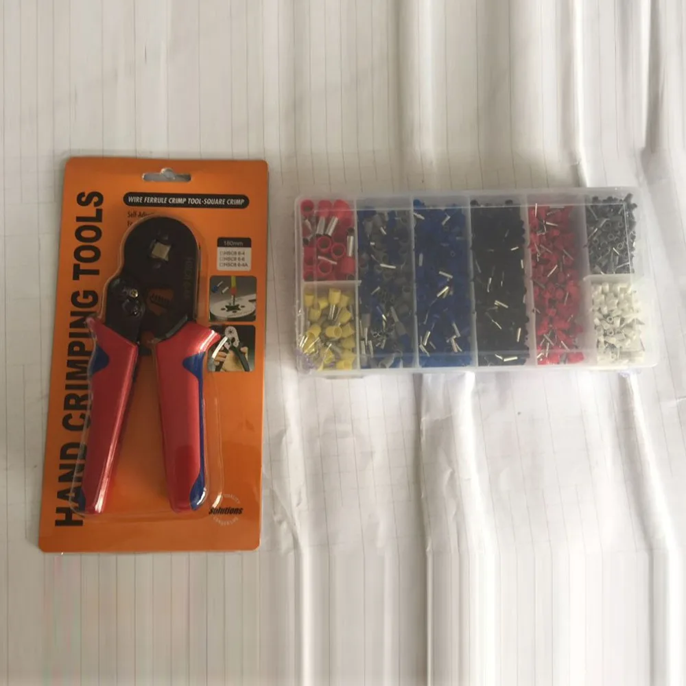 

Crimper Pliers Set 0.25 - 10mm 2 Self Adjustable Ratchat Wire Crimp Tool With 1200 Wire Terminal Crimp Connector