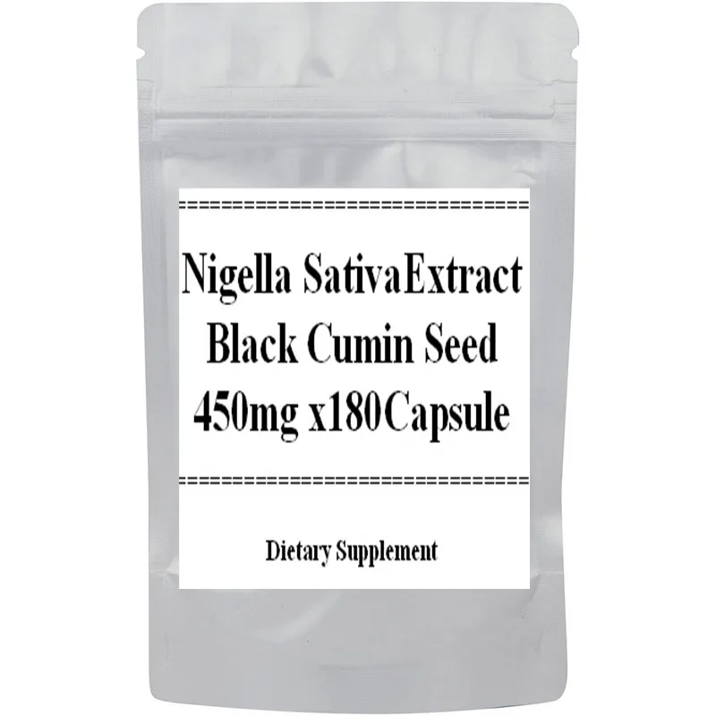 

1Pack Nigella Sativa Black Cumin Seed Extract Capsule 450mg x180Counts free shipping
