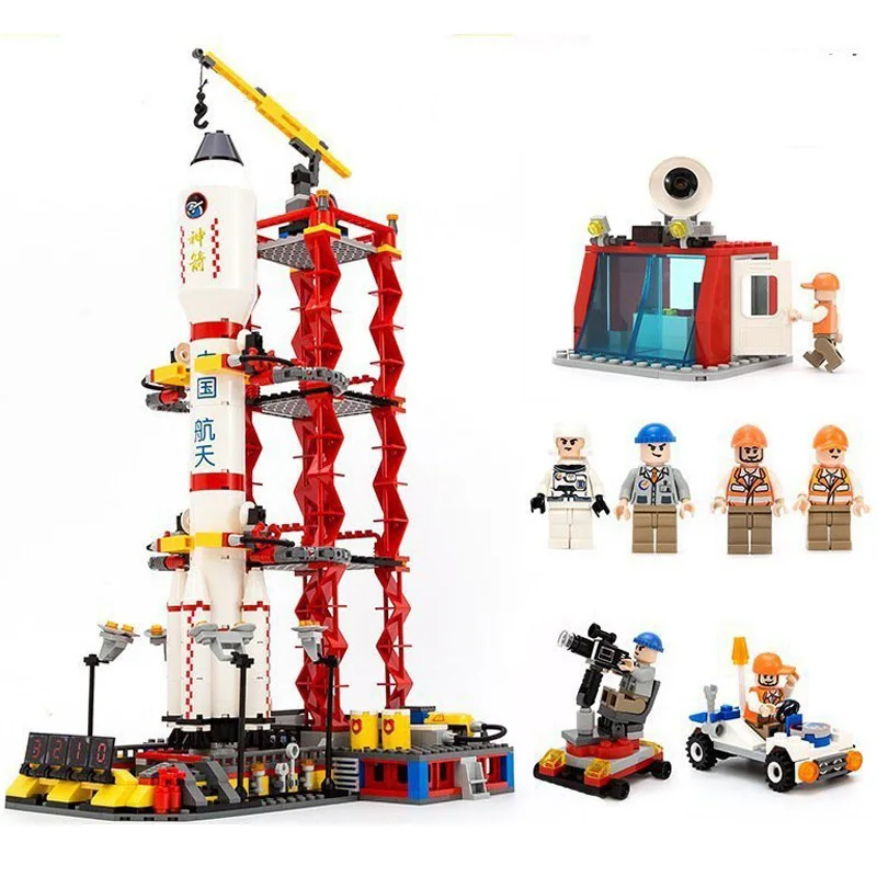 

Gudi 8816 753pcs Space SeriesThe Rocket Launch Center Building Blocks Set Boys bricks Toy For Children Compatible With Legoings