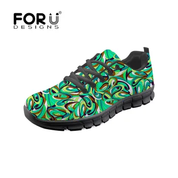 

FORUDESIGNS 2019 Women's Shoes Green Dye Print Cool Basket Chaussure Femme Air Mesh Trainers Fashion Tennis Girl's Sneakers Shoe