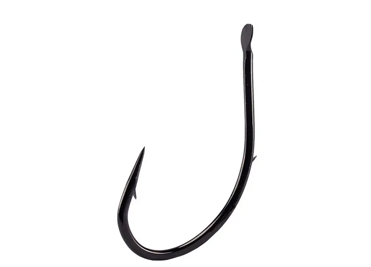 Mustad сельди Карп Черный рыболовные крючки с задней ножом 4-19# Высокоуглеродистая сталь сильные кривые рот колючие Крючки рыболовные снасти