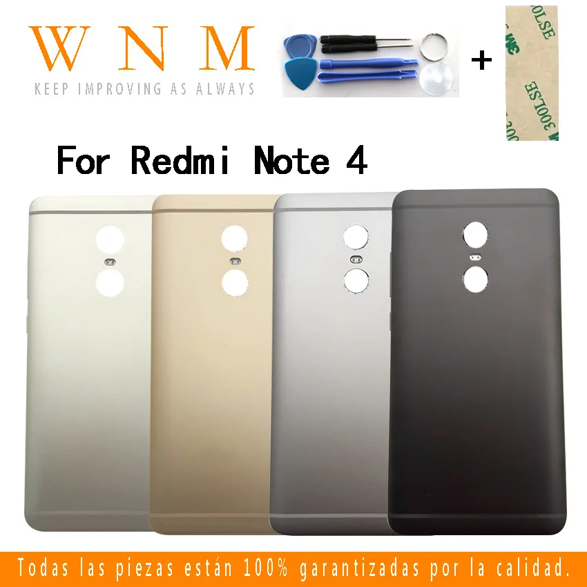 Original for Xiaomi Redmi Note4 battery cover Note 4 rear housing door case 4X replace | Мобильные телефоны и аксессуары