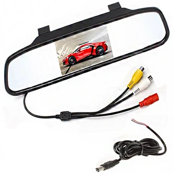 

4.3" Color TFT LCD Car Rearview Mirror Monitor 4.3 Inch Screen Car Monitor for Cars Fit For Backup Reverse Rear View Camera DVD