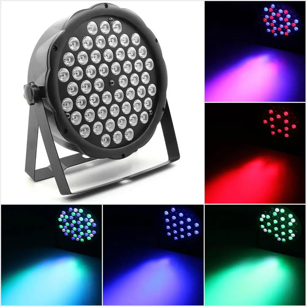 

54W RGBW 54 LED Par Light RGBW DMX512 Stage Lighting Effect Light for Christmas Home KTV Xmas Wedding Show Pub