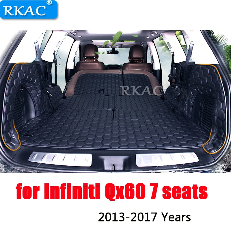 Автомобильные коврики RKAC из искусственной кожи для багажника Infiniti Qx60 7 сидений