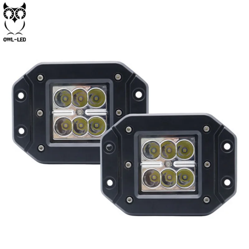 

2019 4 inch 18W LED Work Light Motorcycle Tractor Boat Off Road Truck SUV ATV Flood Offroad Fog Lamp 12V Work Light Hot New