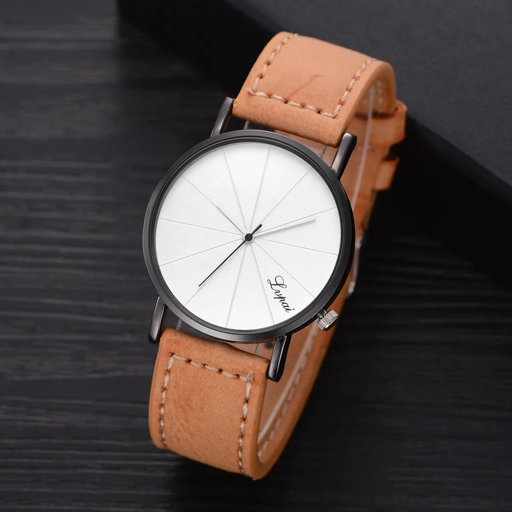 LVPAI черные деловые часы простые мужские часы с кожаным ремнем спортивные мужские часы мужские Топ люксовый бренд наручные часы Мужские часы - Цвет: B