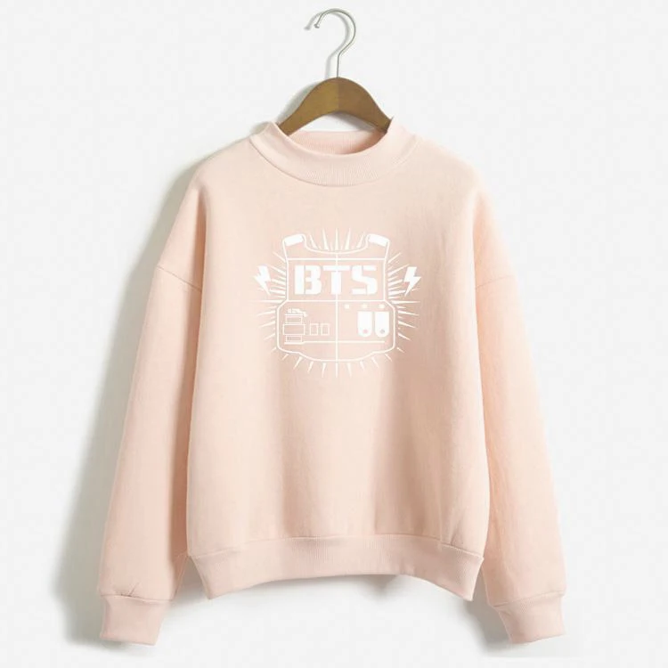 BTS 5Colors Korean Style K Pop Women Hoodies Sweatshirts Print Letter BTS Hoodies Outwear Hip-Hop Bangtan Boys Jimin Clothes Hoodies