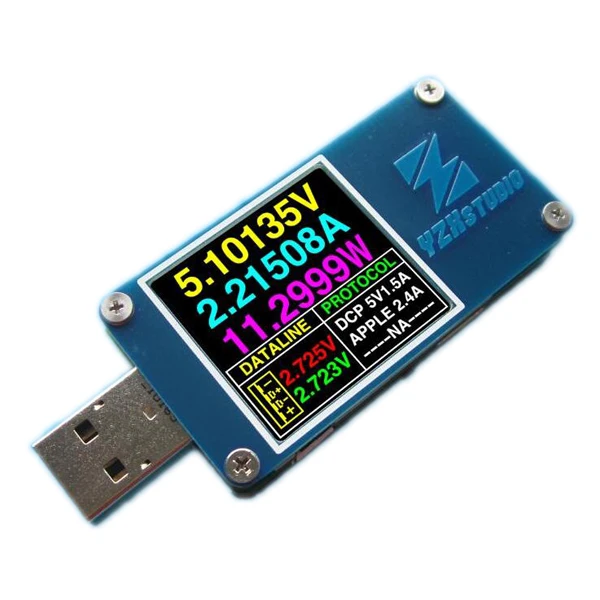 YZXstudio ZY1276 цветной измеритель QC3.0 PD Быстрая зарядка Дракон USB ток и напряжение Емкость Тестер