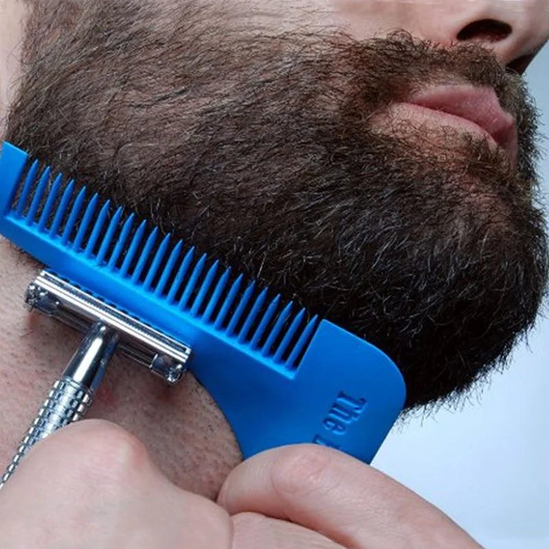 Совершенные линии симметрии борода формируя инструмент для бритья гребень