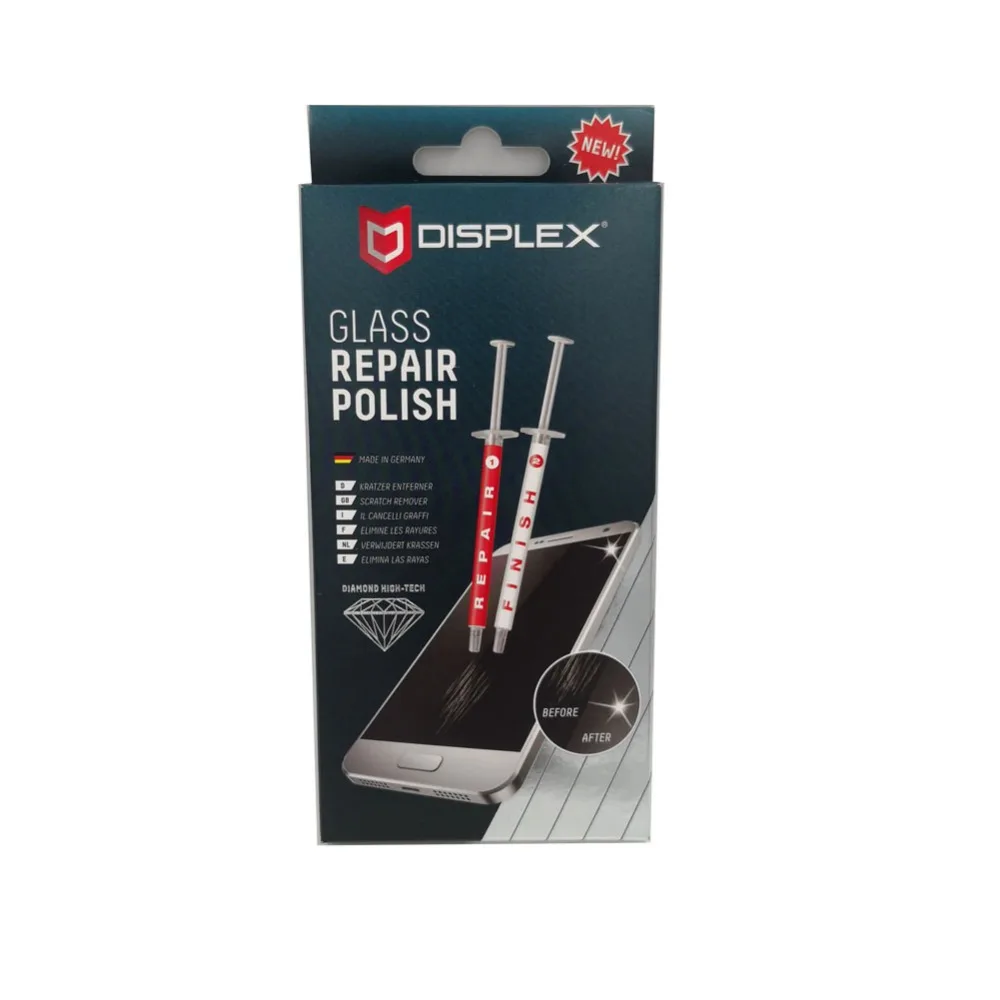 Германия DISPLEX Scratch Remover стекло Ремонт польский для удаления царапин со смартфона экран лобовое стекло автомобиля часы оконные рамы