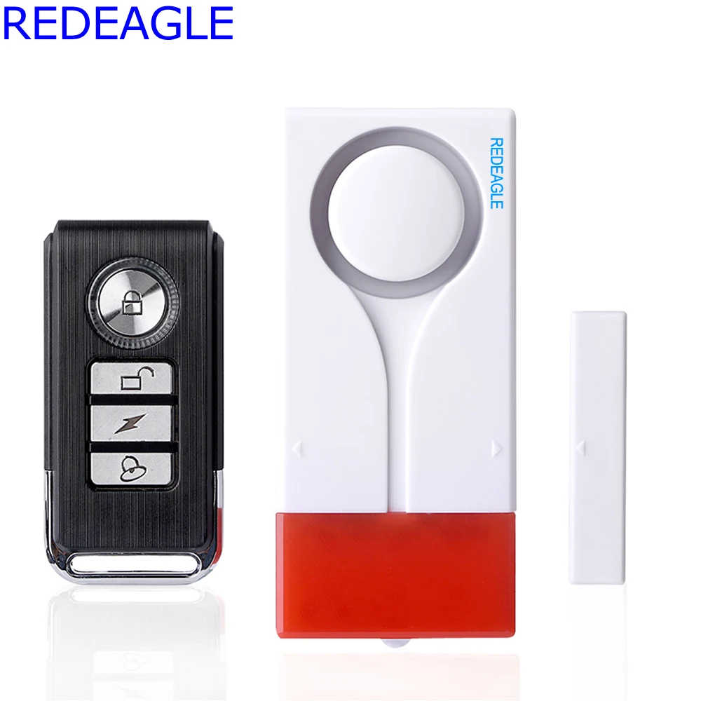 REDEAGLE Wireless Remote Control Window Door Magnetic Vibration Flahlight Louder font b alarm b font Sensor