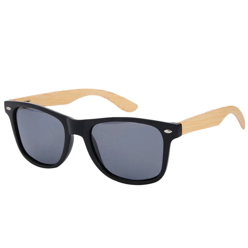 Солнечные очки в оправе из настоящего бамбука, поляризованные тёмные очки для мужчин и женщин, UV400, зеркальные линзы, деревянные очки LS5003 очки женские - Цвет линз: C31A