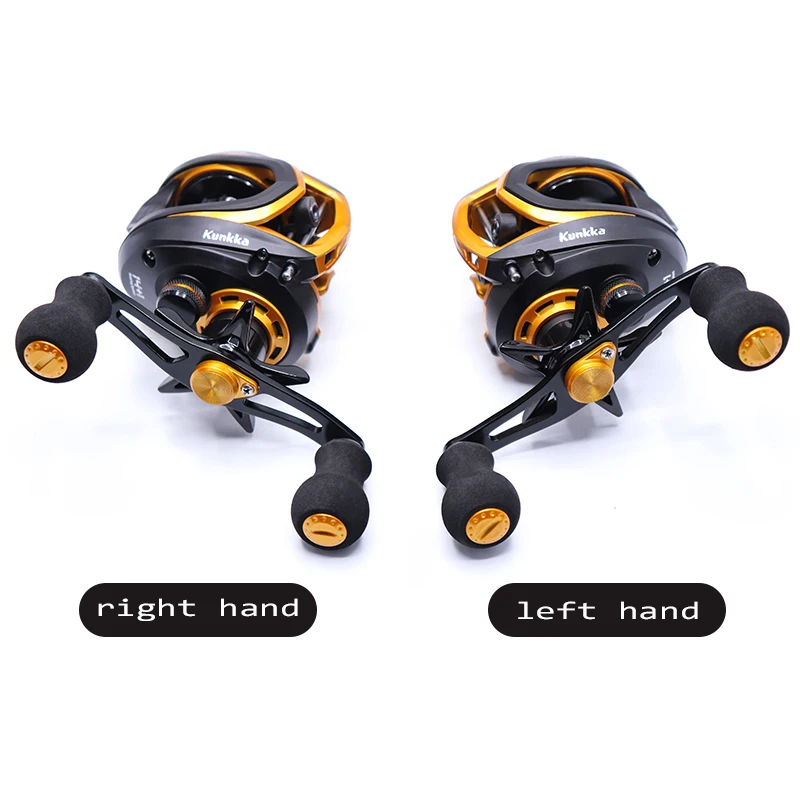 Lawaia Magnetic and Centrifugal Dual Brake Fishing Reel 14+1BB Baitcasting Reel 8.5KG Drag Carbon Baitcasting Reel