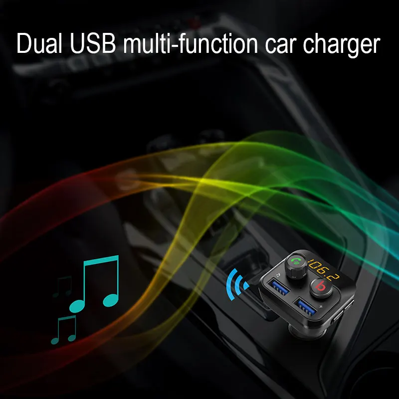Автомобильный комплект Vehemo MP3 бас FM передатчик Handsfree Bluetooth портативный 5 В/3 4 А