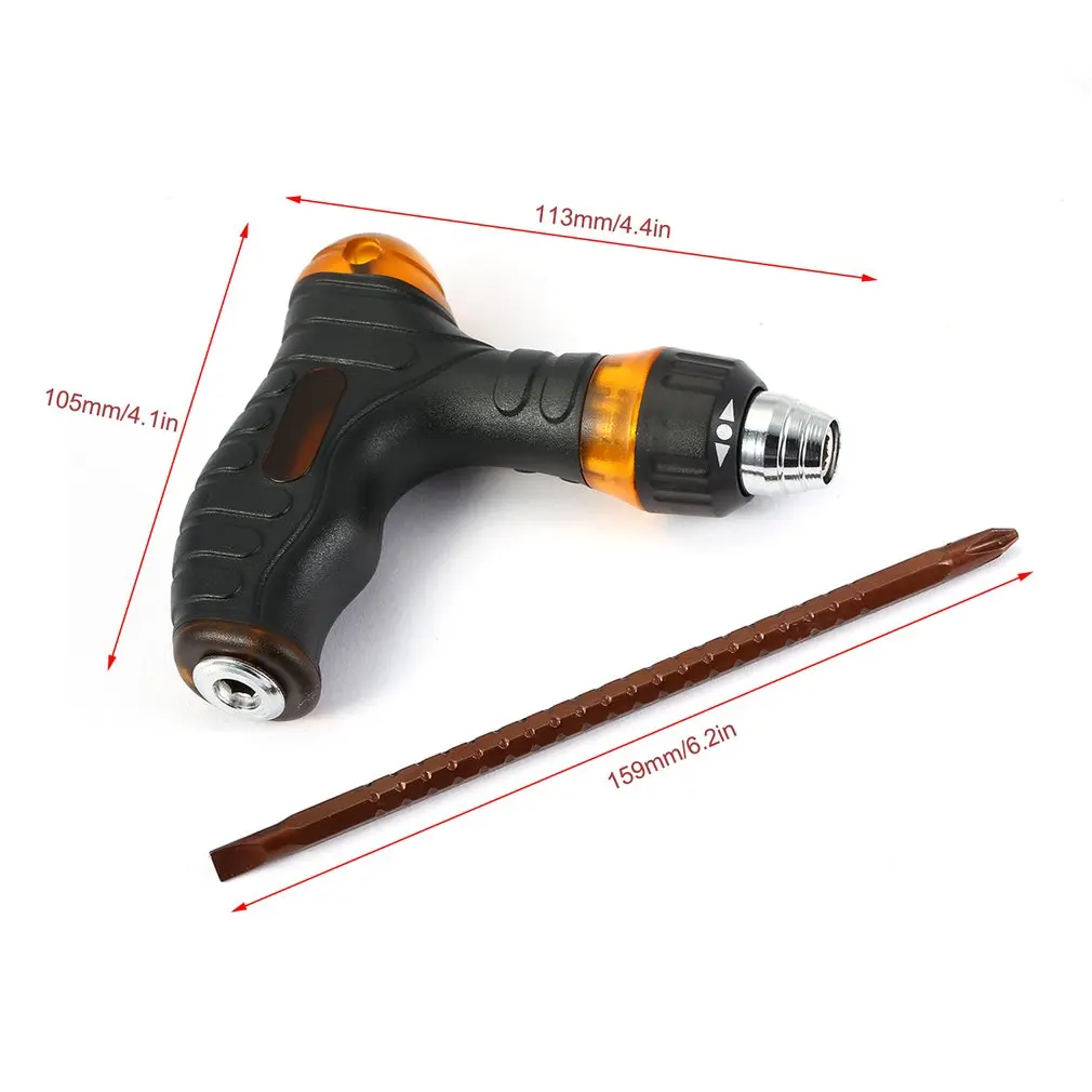 

S2 Alloy Steel Adjustable Ratchet Screwdriver Bits Set Repairing Hand Tool QJ888
