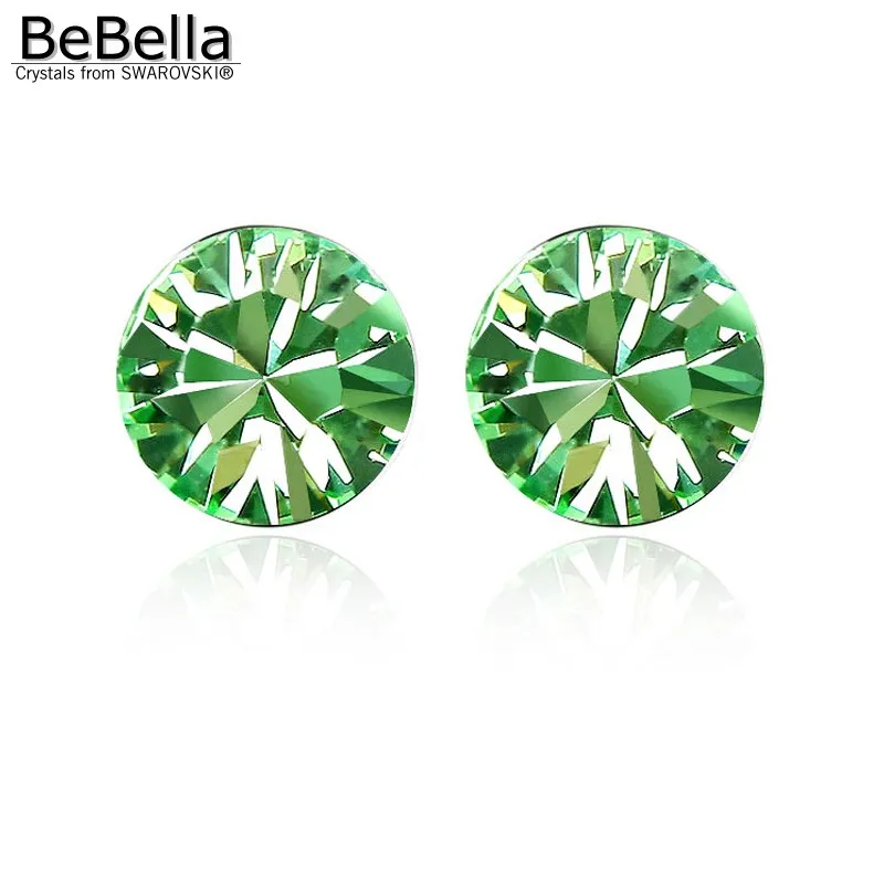 Женские серьги гвоздики с кристаллами Сваровски 5 мм|crystal stud earrings|stud earringscrystal |