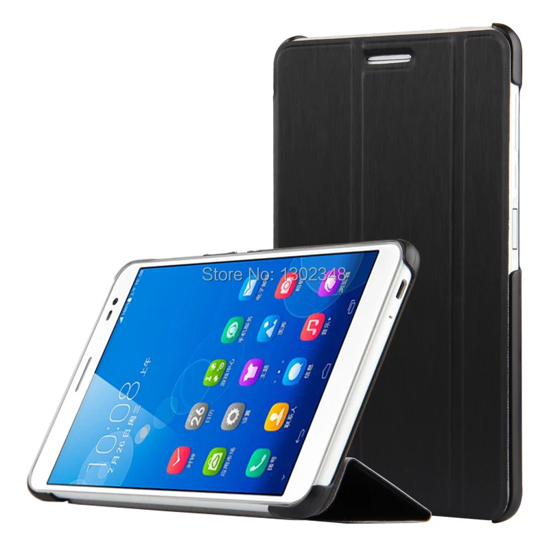 Слим 3-папка из искусственной кожи чехол Защитный флип Кожа Бизнес книга Funda для huawei Honor X1 X2/MediaPad X1 X2 7-ми дюймовых планшетов