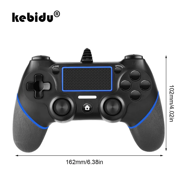 

kebidu Wired Controllers for PS4 Controller USB Gamepads for Vibration Wired USB Joystick Gaming for PlayStation 4 Gamer