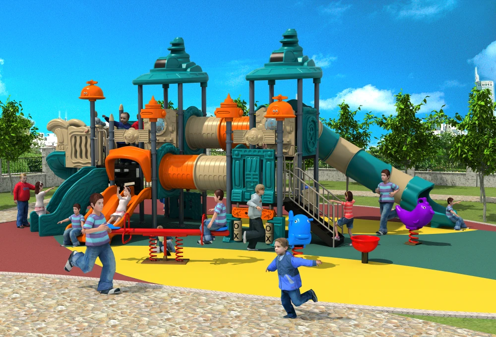 CE,ISO,TUV customized holiday resorts playground structure plastic tube