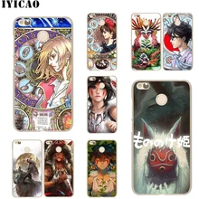 Жесткий чехол IYICAO Princess Mononoke для Redmi 8A 6A 4A S2 Note 7 3 4 4X6 5 Pro 5A Prime Plus