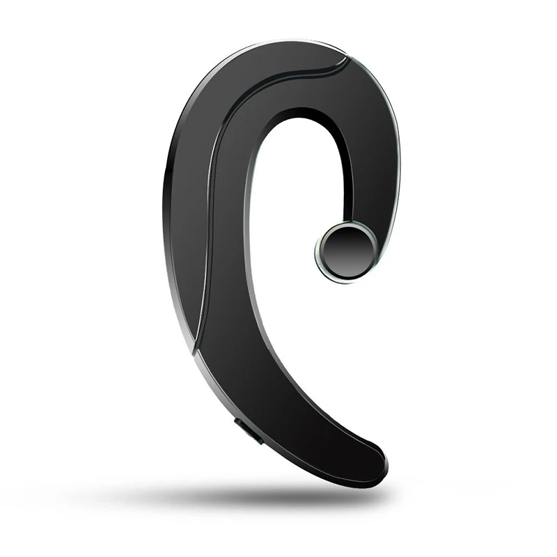 Беспроводные bluetooth-наушники с костной проводимостью, новинка, спортивные безболезненные наушники с микрофоном, гарнитура без рук, игровые наушники - Цвет: Черный