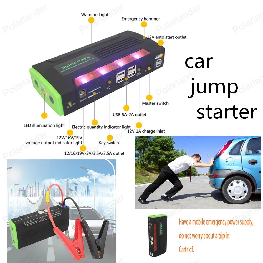 Car Charger Starting Device Power Bank Digitals Compass jumper Car jump starter For Car Battery Booster LCD Display SOS Lights Car Charger Starting Device Power Bank Digitals Compass jumper Car jump starter For Car Battery Booster LCD Display SOS Lights